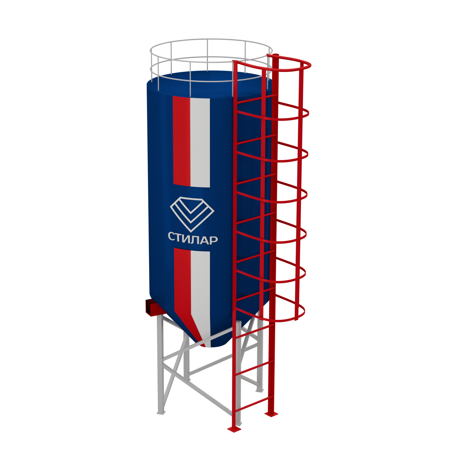 Цельносварный силос для песка 50 м³ от производителя
